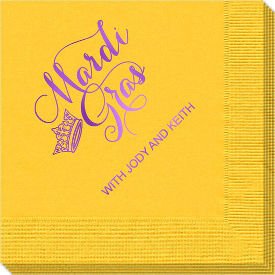 Mardi Gras Crown Napkins